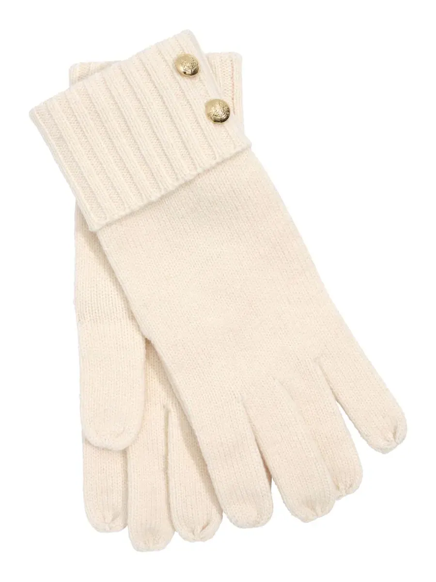 Перчатки с ребристым манжетом Crest Knit Lauren Ralph Lauren — изображение 5 из 5, бежевый