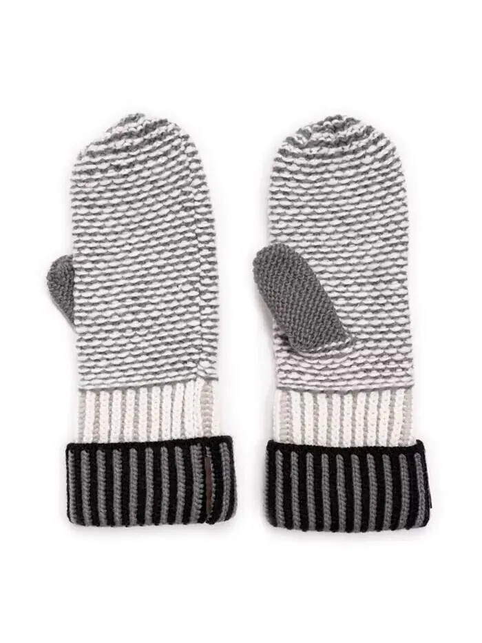 Женские фактурные перчатки-варежки Muk Luks — изображение 2 из 2, коричневый