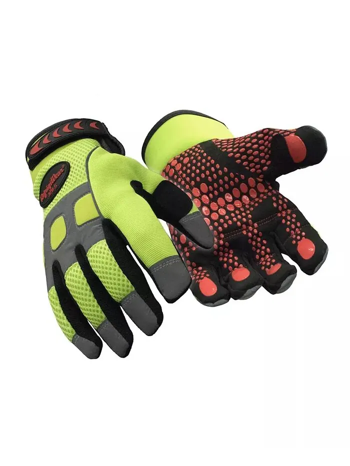 Мужские утепленные рабочие перчатки HiVis Super Grip Performance с флисовой подкладкой RefrigiWear