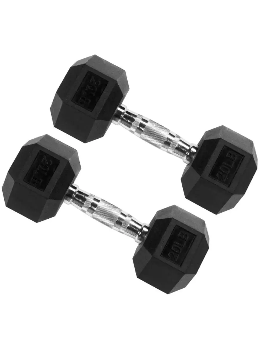 Набор шестигранных гантелей для силовых тренировок, 9 кг Signature Fitness — мульти