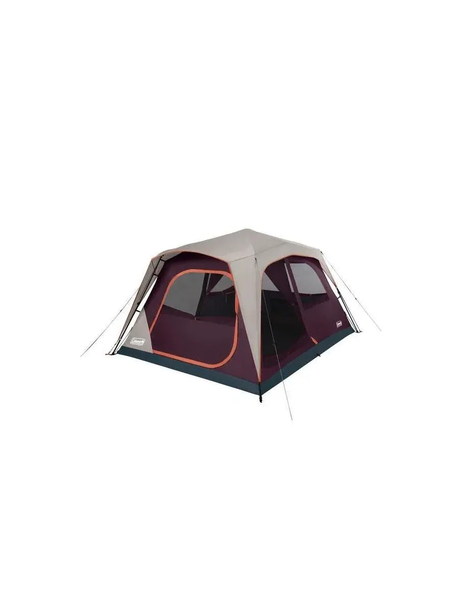 Палатка Skylodge на 8 человек для быстрой установки в походных условиях Coleman, ежевичный — синий