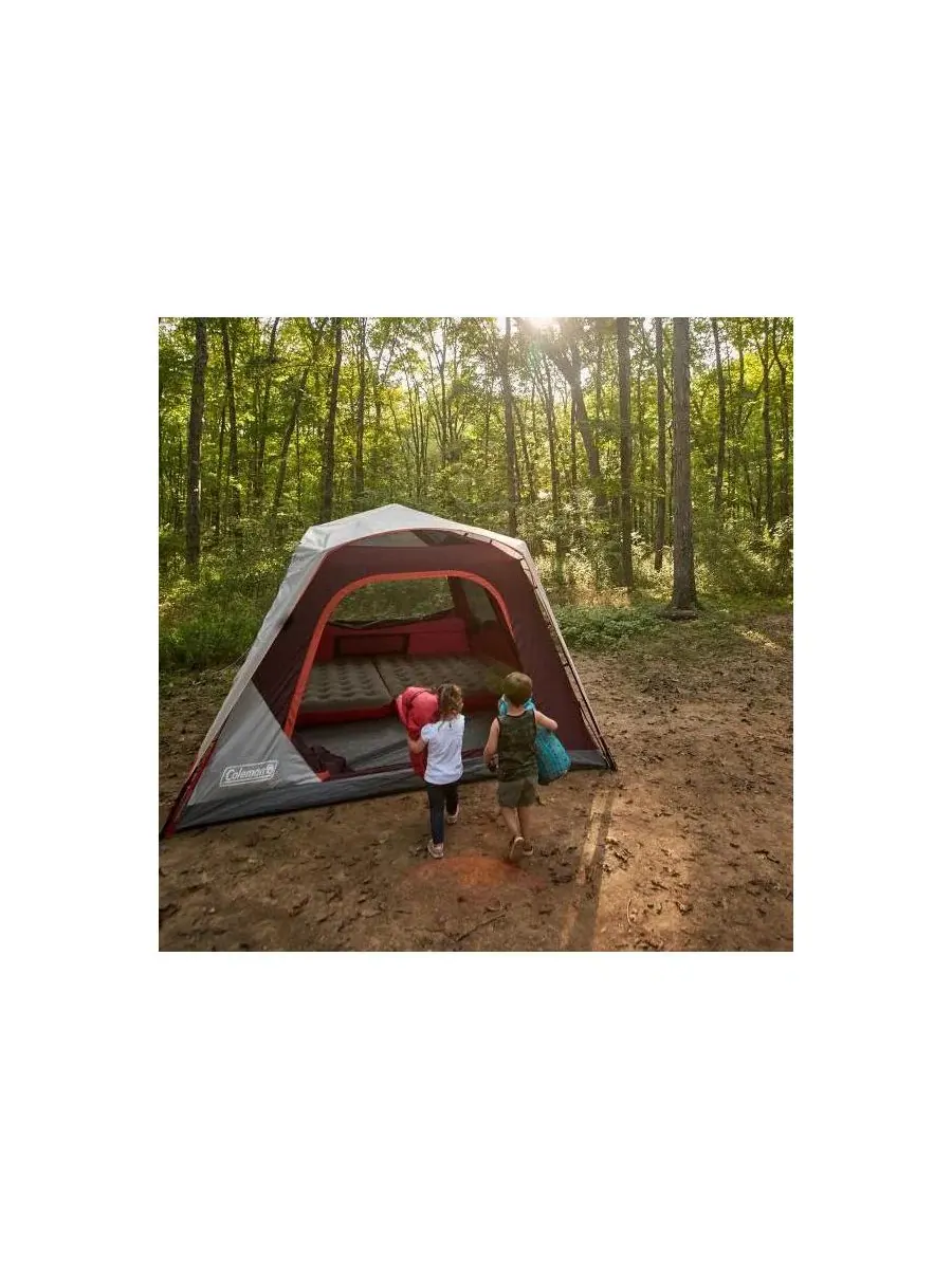 Палатка Skylodge на 8 человек для быстрой установки в походных условиях Coleman, ежевичный — изображение 6 из 6