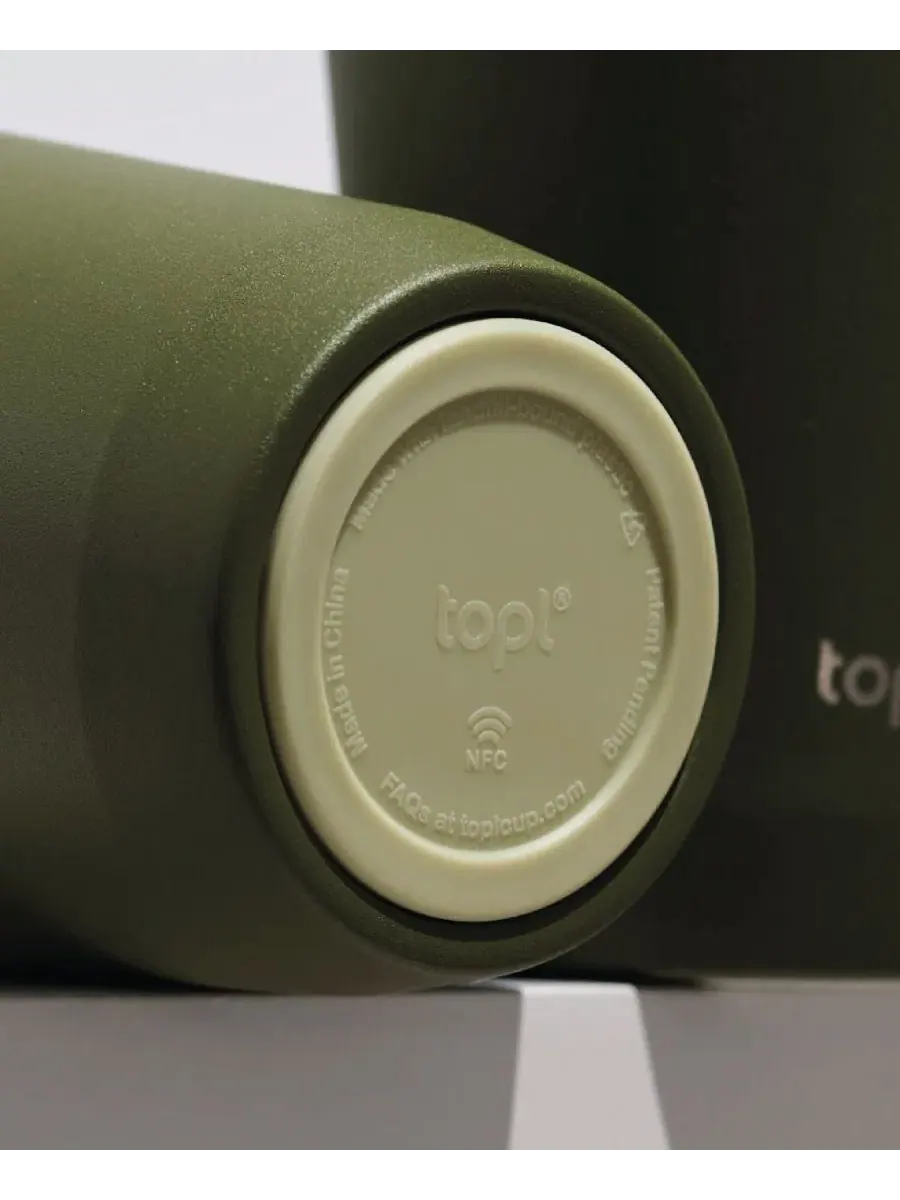 Термокружка дорожная 590 мл с крышкой 360° Topl To Go Travel Tumbler topl drinkware — изображение 3 из 4, оливковый