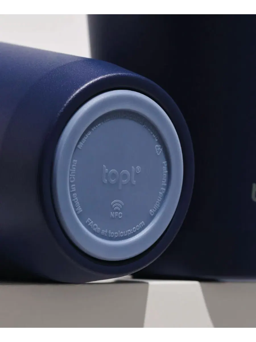 Термокружка дорожная с крышкой 590 мл, 360°, Topl To Go Travel Tumbler topl drinkware — изображение 2 из 3, темно-синий