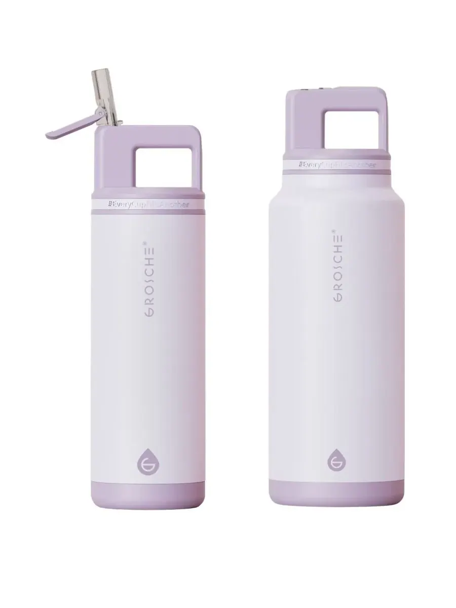 Термос Alpine Flip 'N Sip с трубочкой, 2 шт., 0,6 л + 1 л Grosche