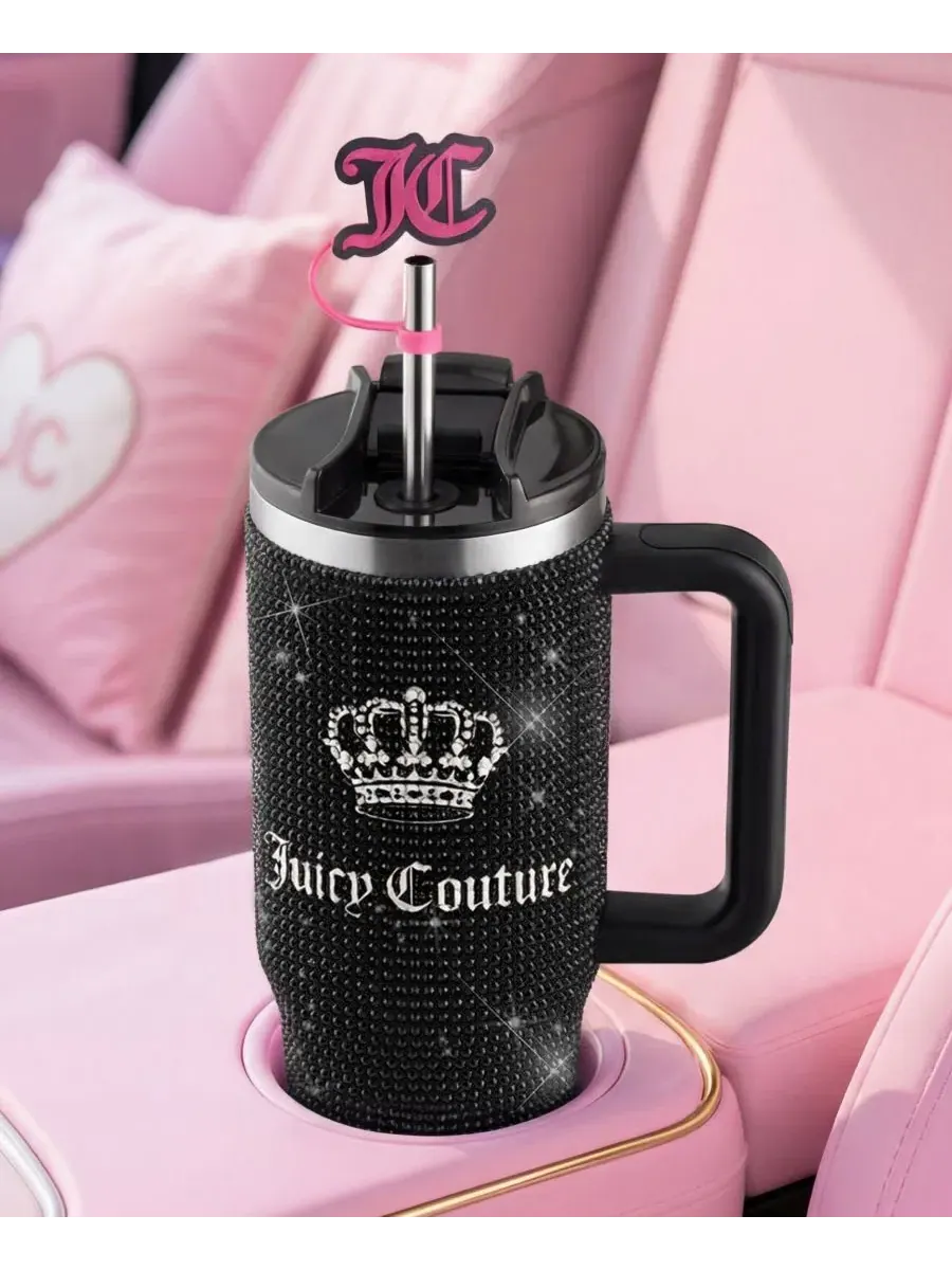 Термокружка Diamond Bling 0,9 л Juicy Couture — изображение 2 из 8, черный