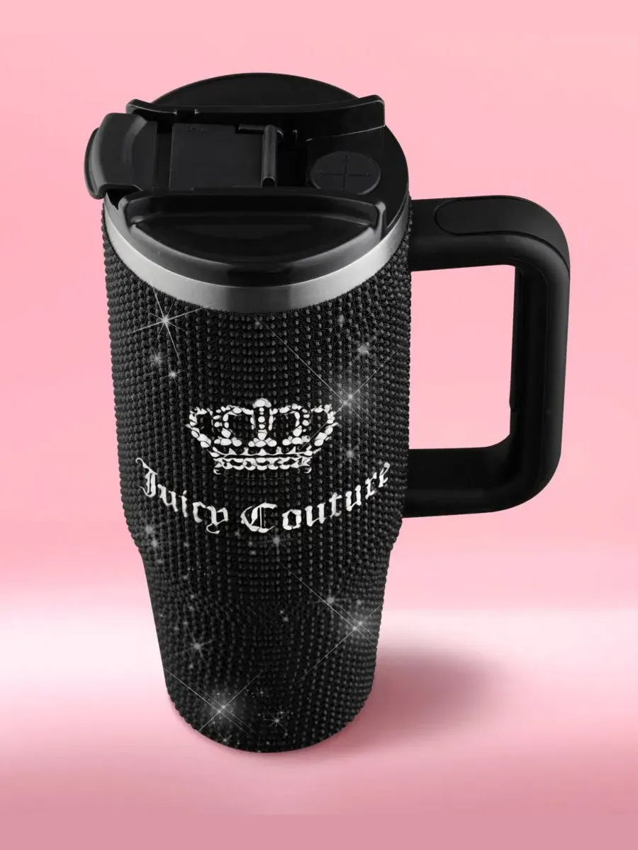 Термокружка Diamond Bling 0,9 л Juicy Couture — изображение 5 из 8, черный