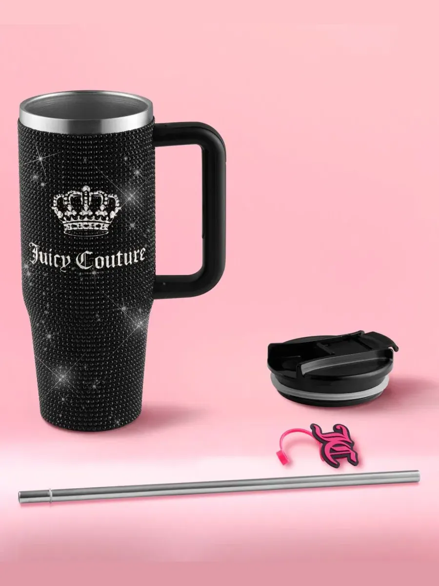 Термокружка Diamond Bling 0,9 л Juicy Couture — изображение 6 из 8, черный