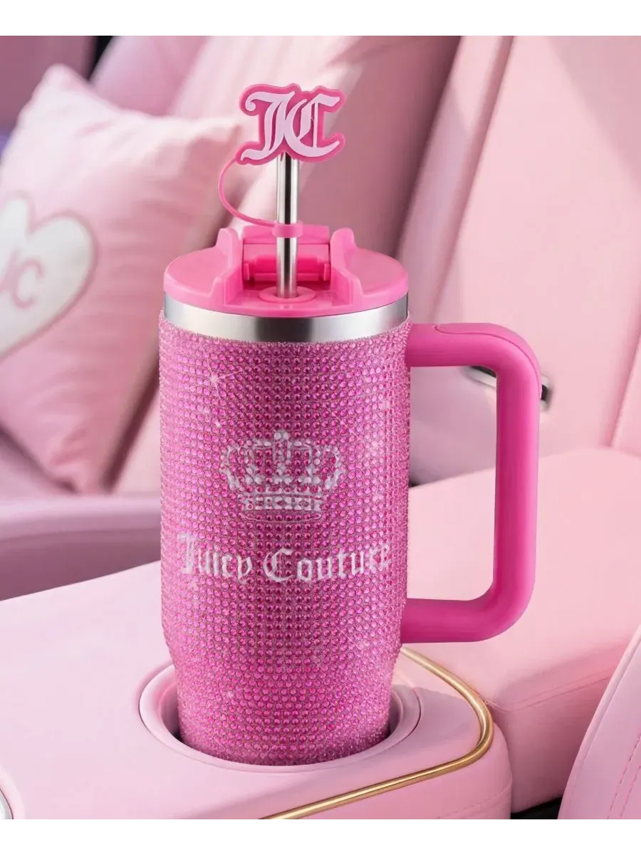 Термокружка Diamond Bling 0,9 л Juicy Couture — изображение 2 из 8, розовый