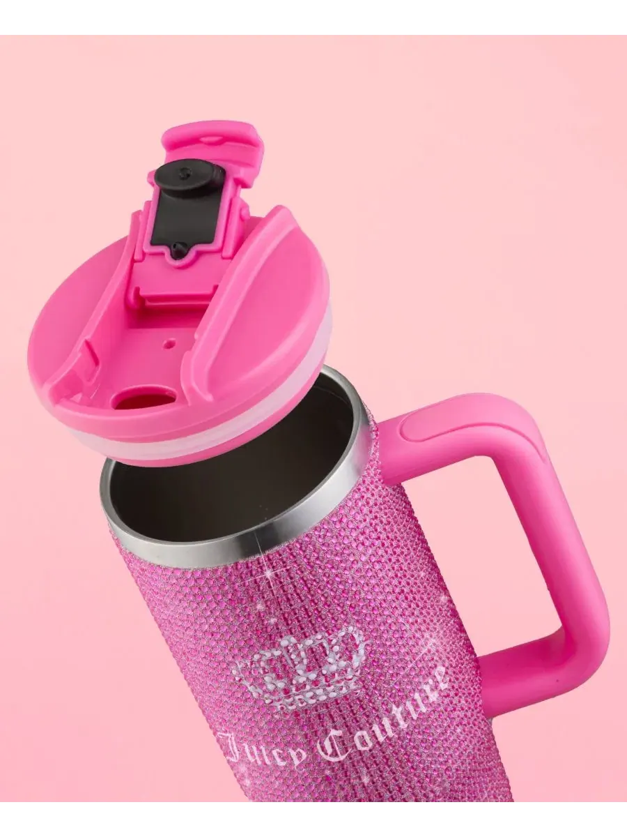Термокружка Diamond Bling 0,9 л Juicy Couture — изображение 7 из 8, розовый