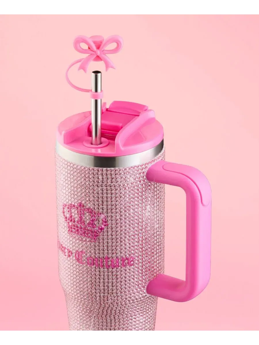 Термокружка Diamond Bling 0,9 л Juicy Couture — изображение 3 из 7, розовый