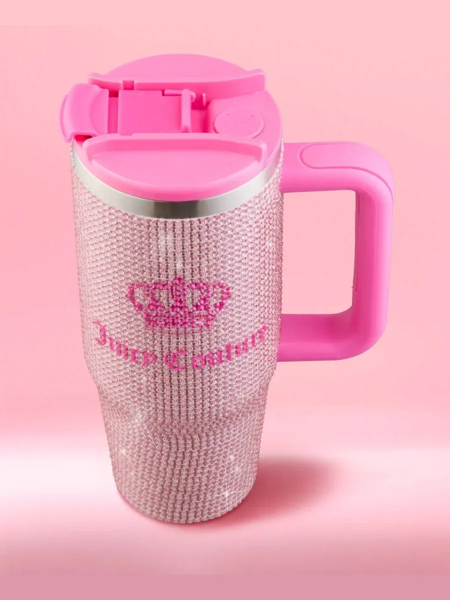 Термокружка Diamond Bling 0,9 л Juicy Couture — изображение 5 из 7, розовый