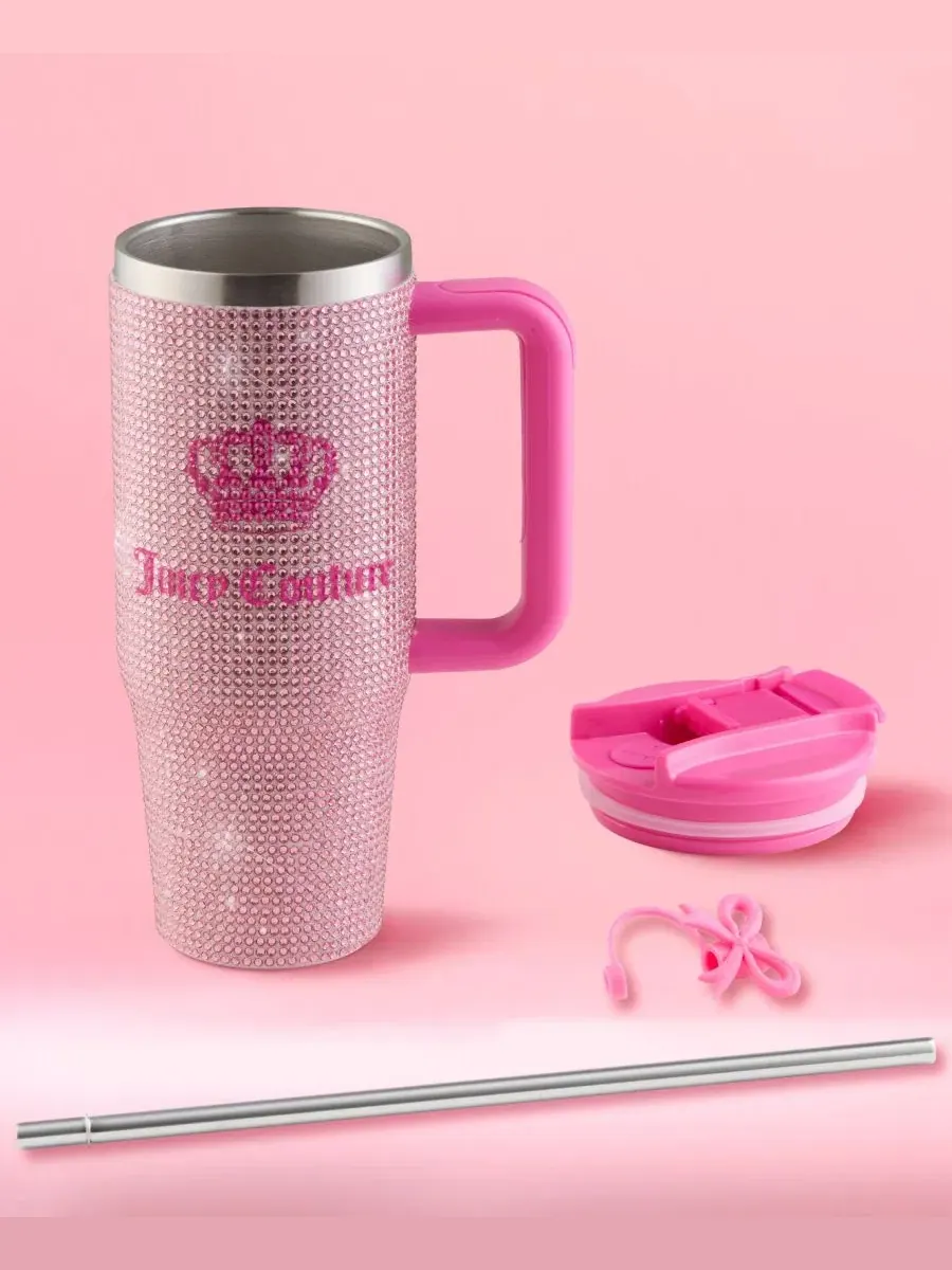 Термокружка Diamond Bling 0,9 л Juicy Couture — изображение 6 из 7, розовый