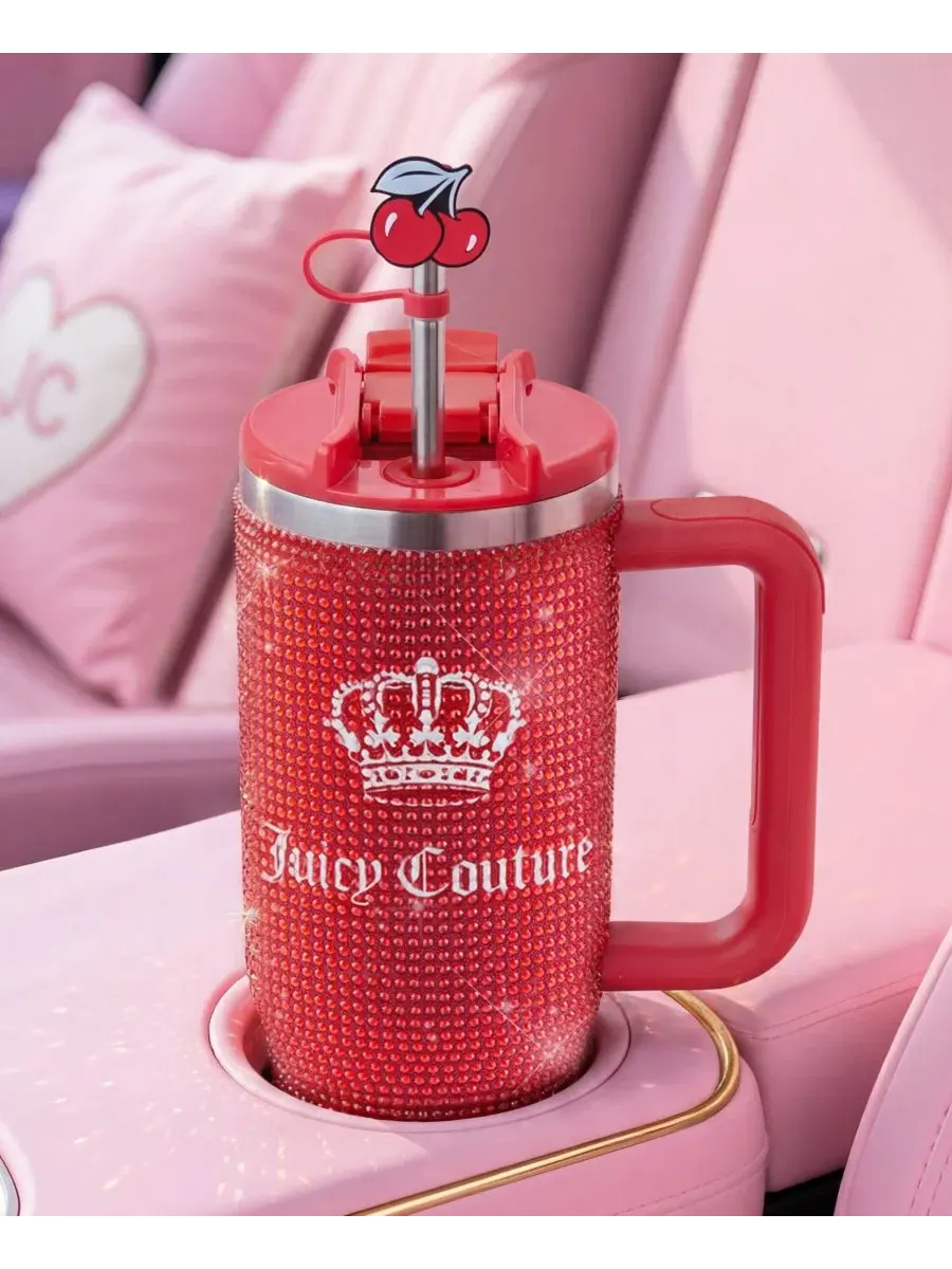 Термокружка Diamond Bling 0,89 л Juicy Couture — изображение 2 из 8, красный