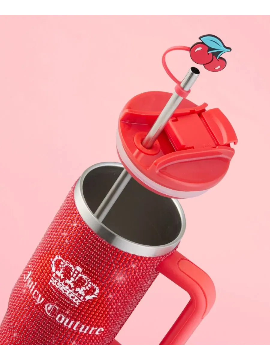 Термокружка Diamond Bling 0,89 л Juicy Couture — изображение 4 из 8, красный