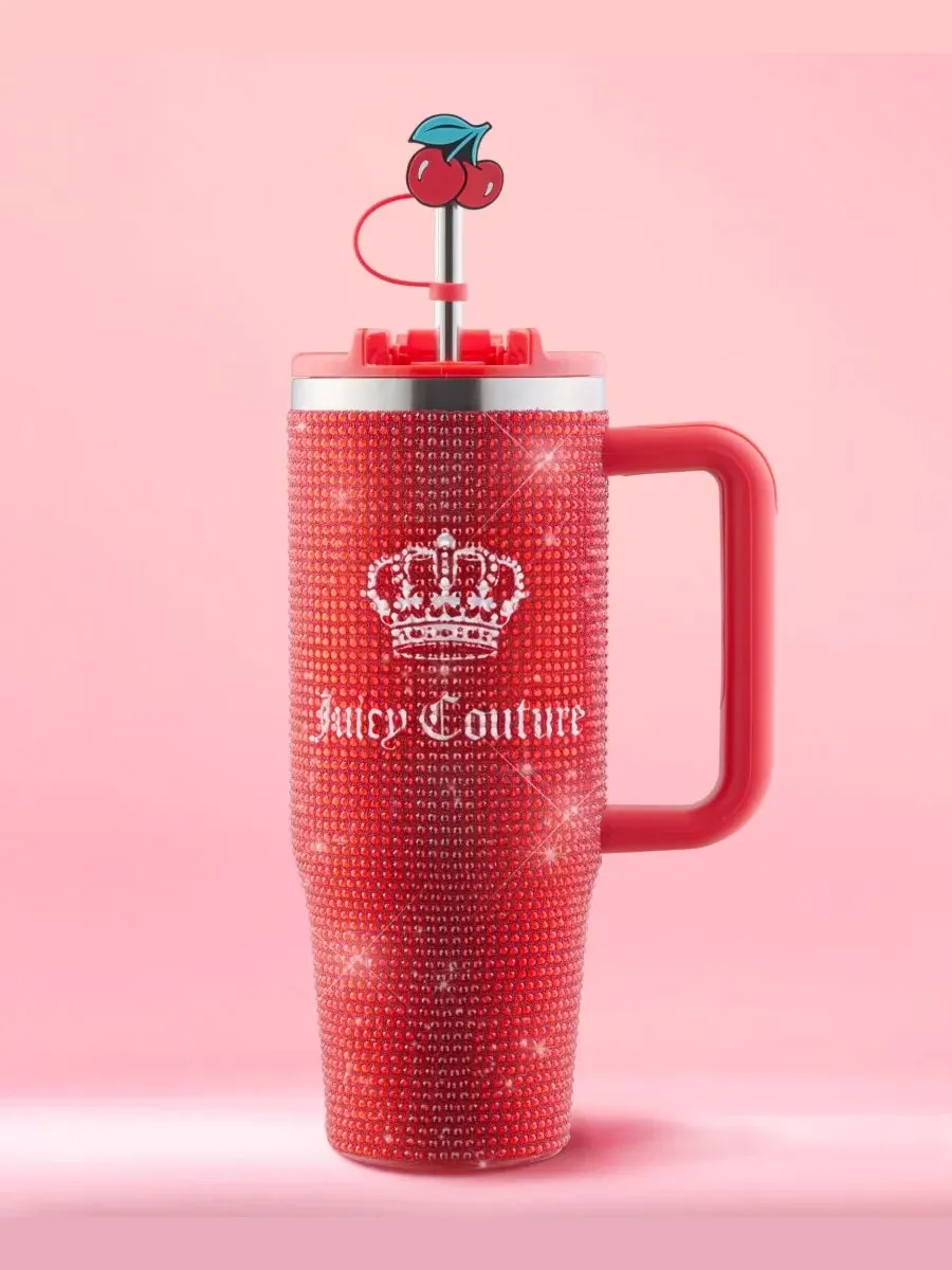 Термокружка Diamond Bling 0,89 л Juicy Couture — изображение 8 из 8, красный