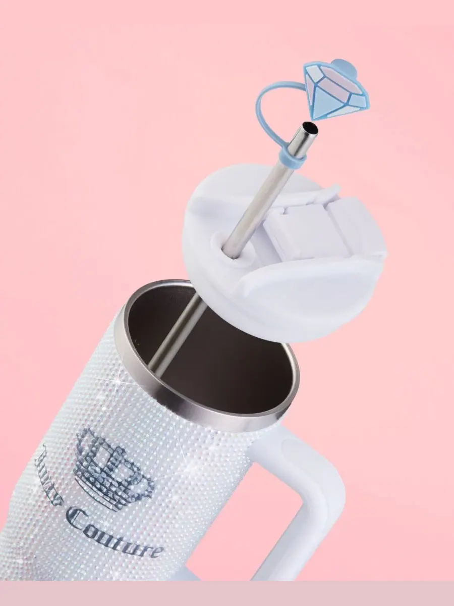 Термокружка Diamond Bling 0,9 л Juicy Couture — изображение 4 из 8, белый