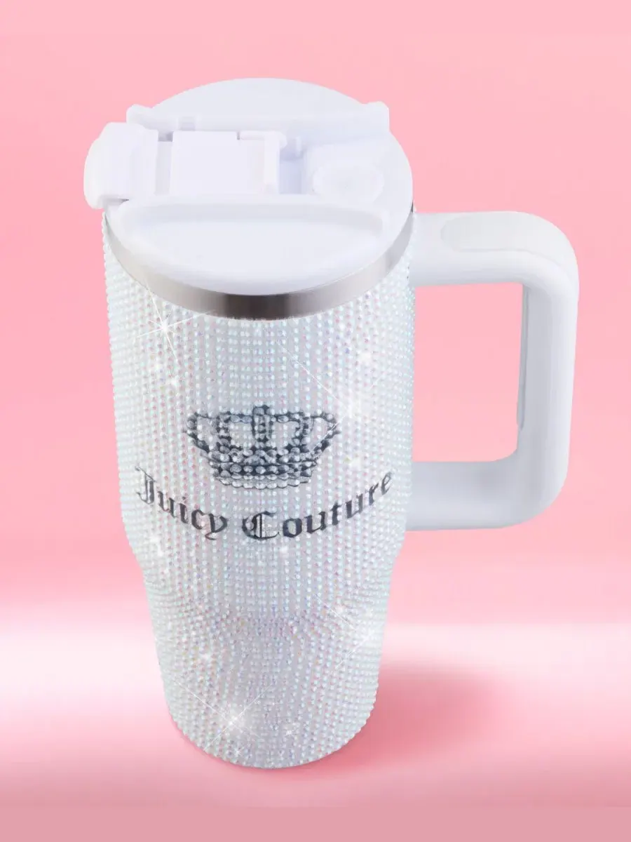 Термокружка Diamond Bling 0,9 л Juicy Couture — изображение 5 из 8, белый