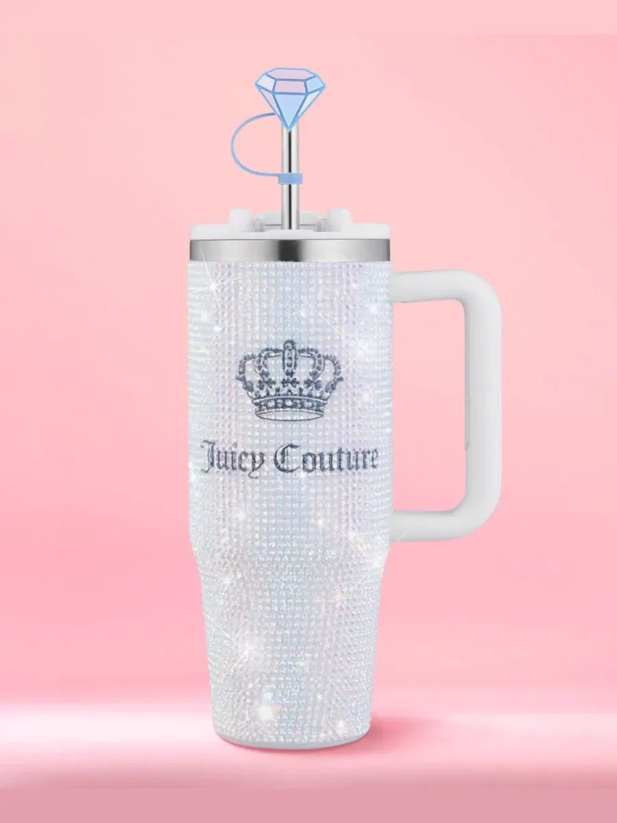 Термокружка Diamond Bling 0,9 л Juicy Couture — изображение 8 из 8, белый