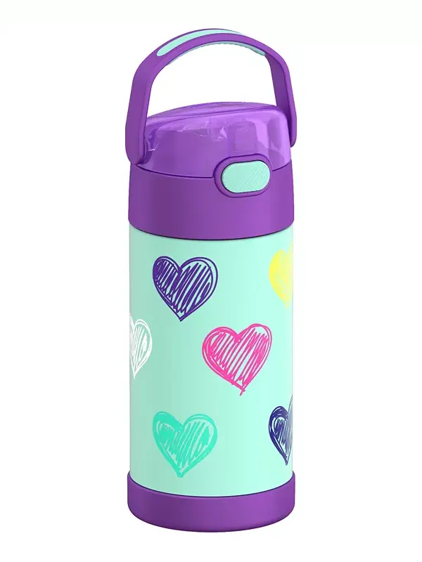 Бутылка для воды Funtainer объемом 12 унций Thermos, hearts — изображение 3 из 4