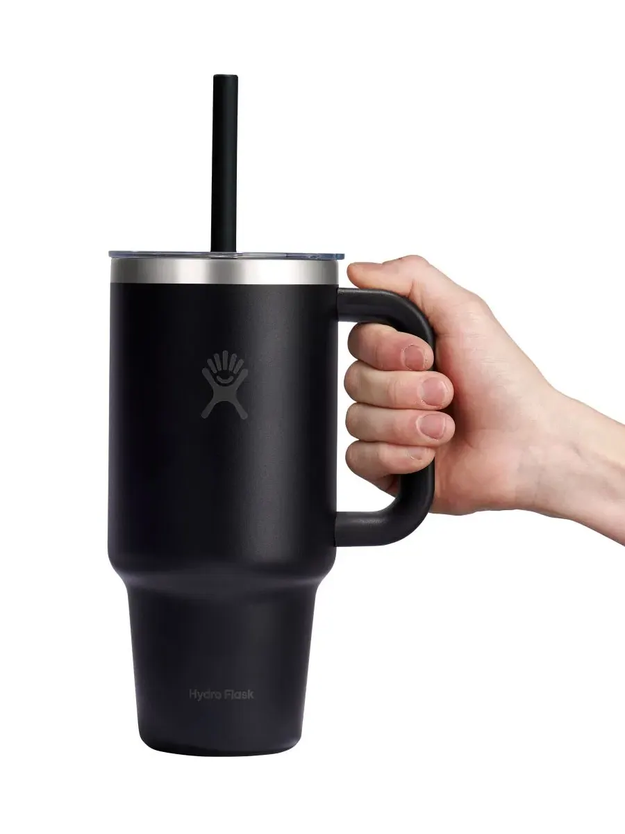 Термокружка Hydro Flask 32 унции, с ручкой — изображение 3 из 3, черный