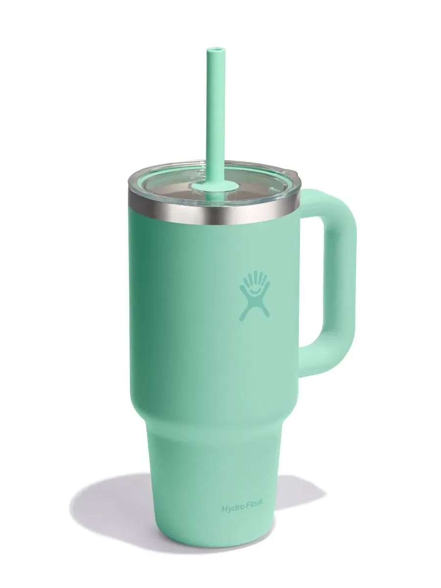 Термокружка дорожная 0,95 л с трубочкой Hydro Flask — изображение 2 из 3, зеленый