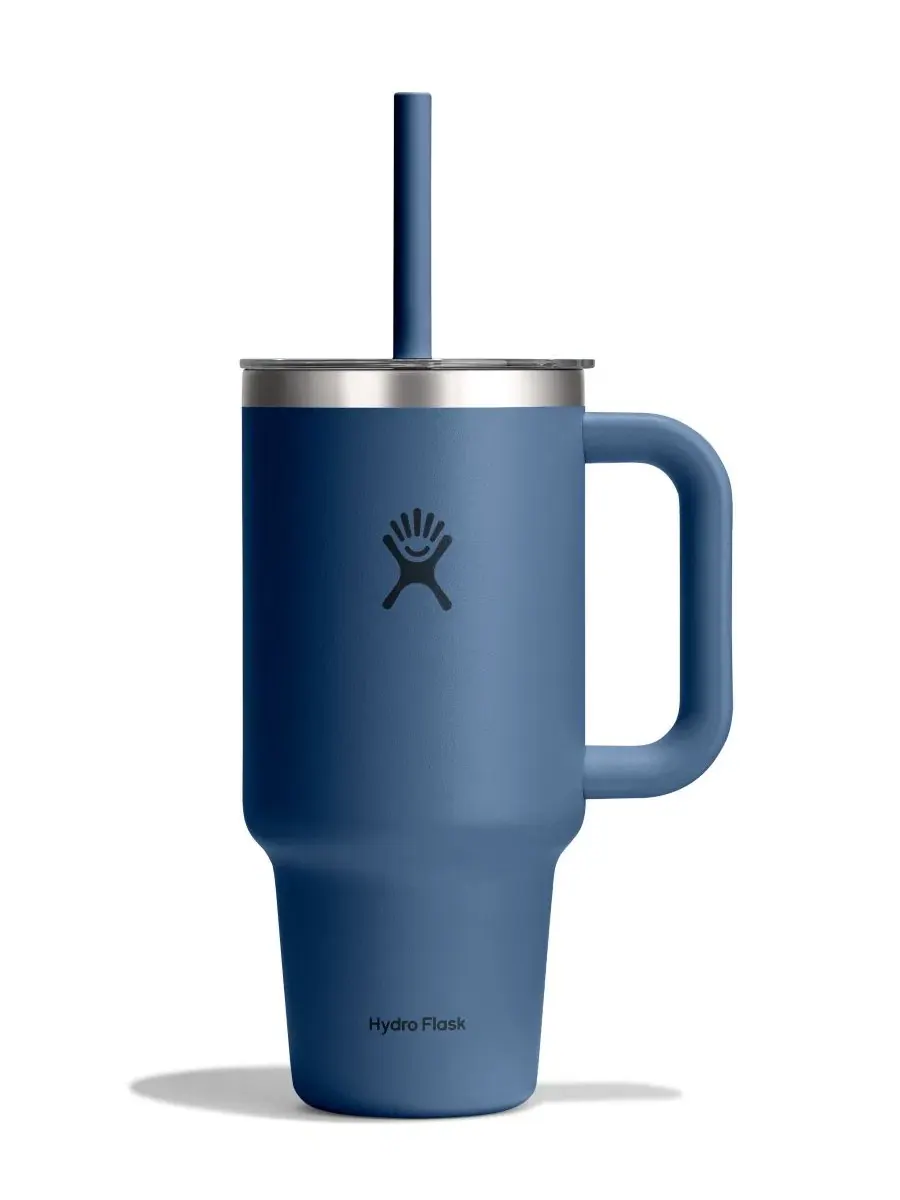Термокружка дорожная 946 мл с ручкой и трубочкой, модель Travel Tumbler Hydro Flask