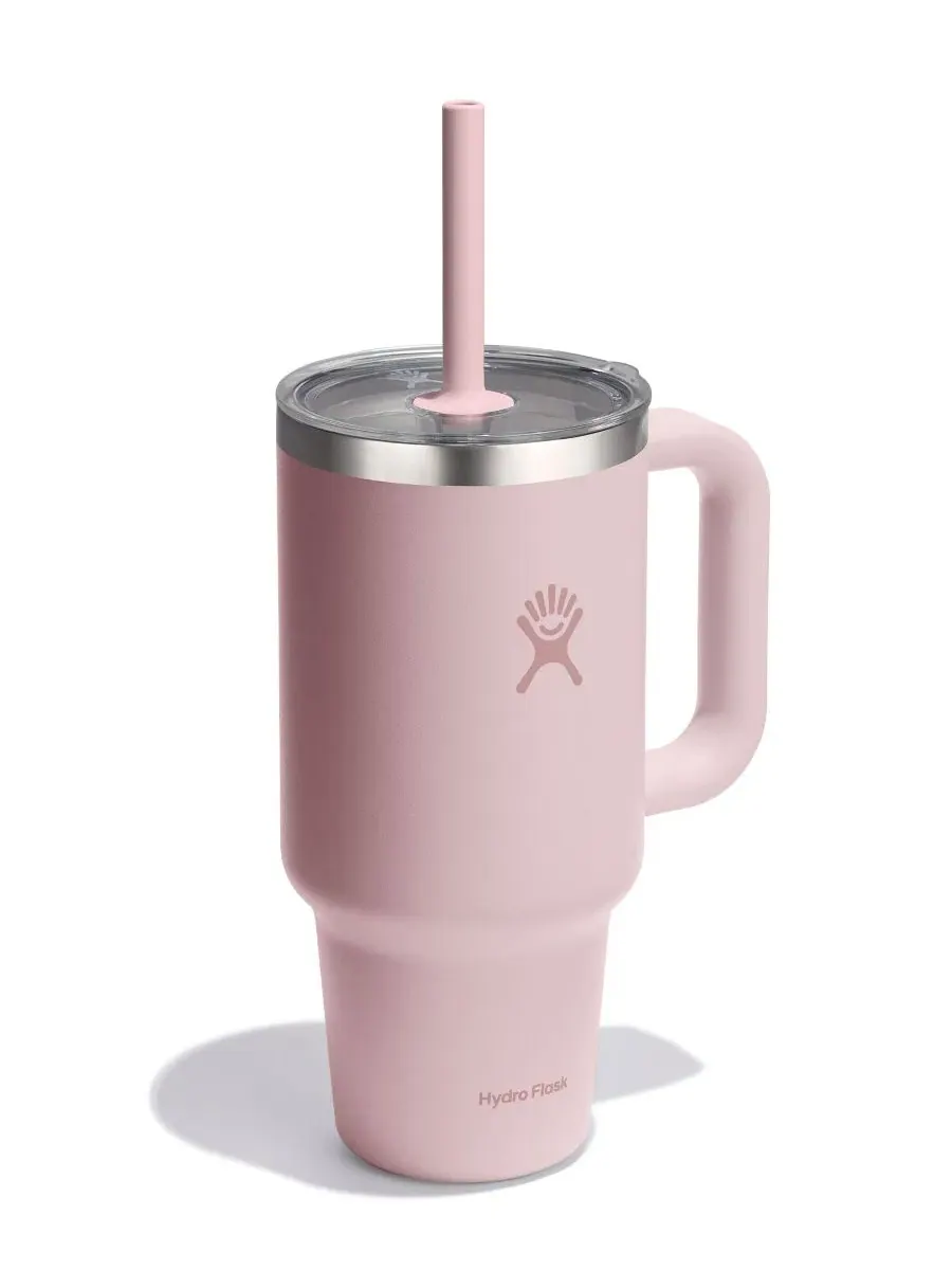 Термокружка дорожная 0,95 л с трубочкой, модель Travel Tumbler Hydro Flask — изображение 2 из 3, триллиум