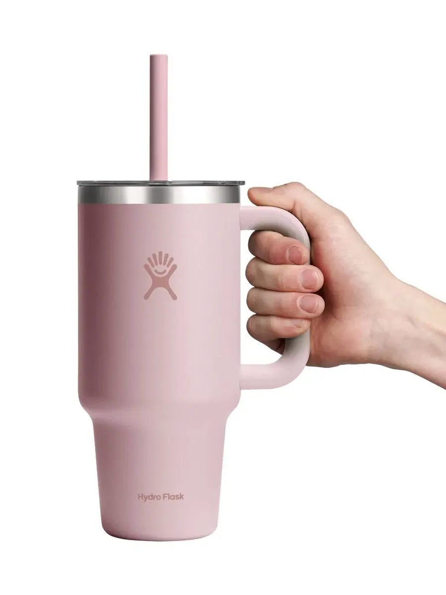 Термокружка дорожная 0,95 л с трубочкой, модель Travel Tumbler Hydro Flask — изображение 3 из 3, триллиум