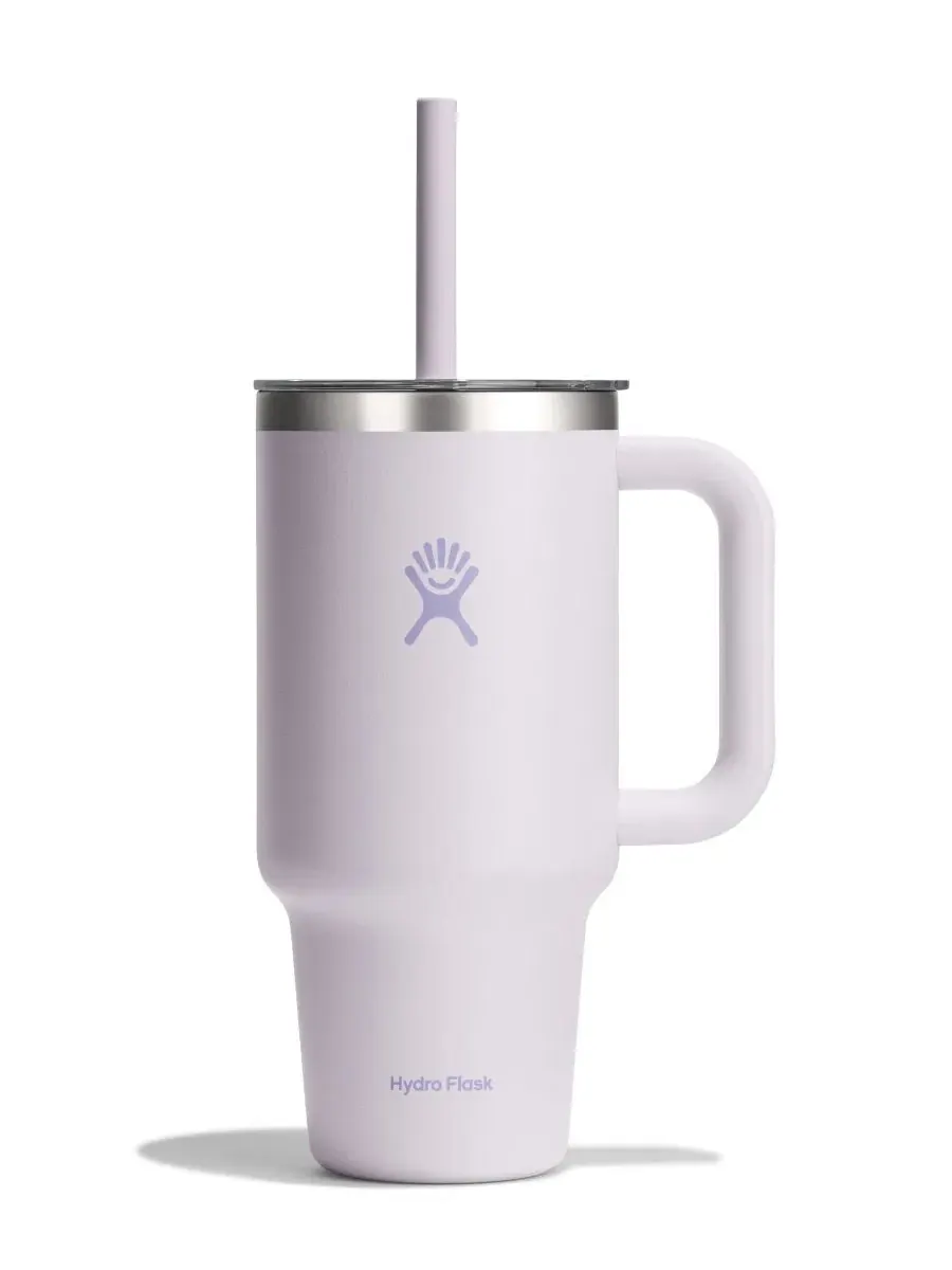 Термокружка Hydro Flask 0,95 л с трубочкой — розовый