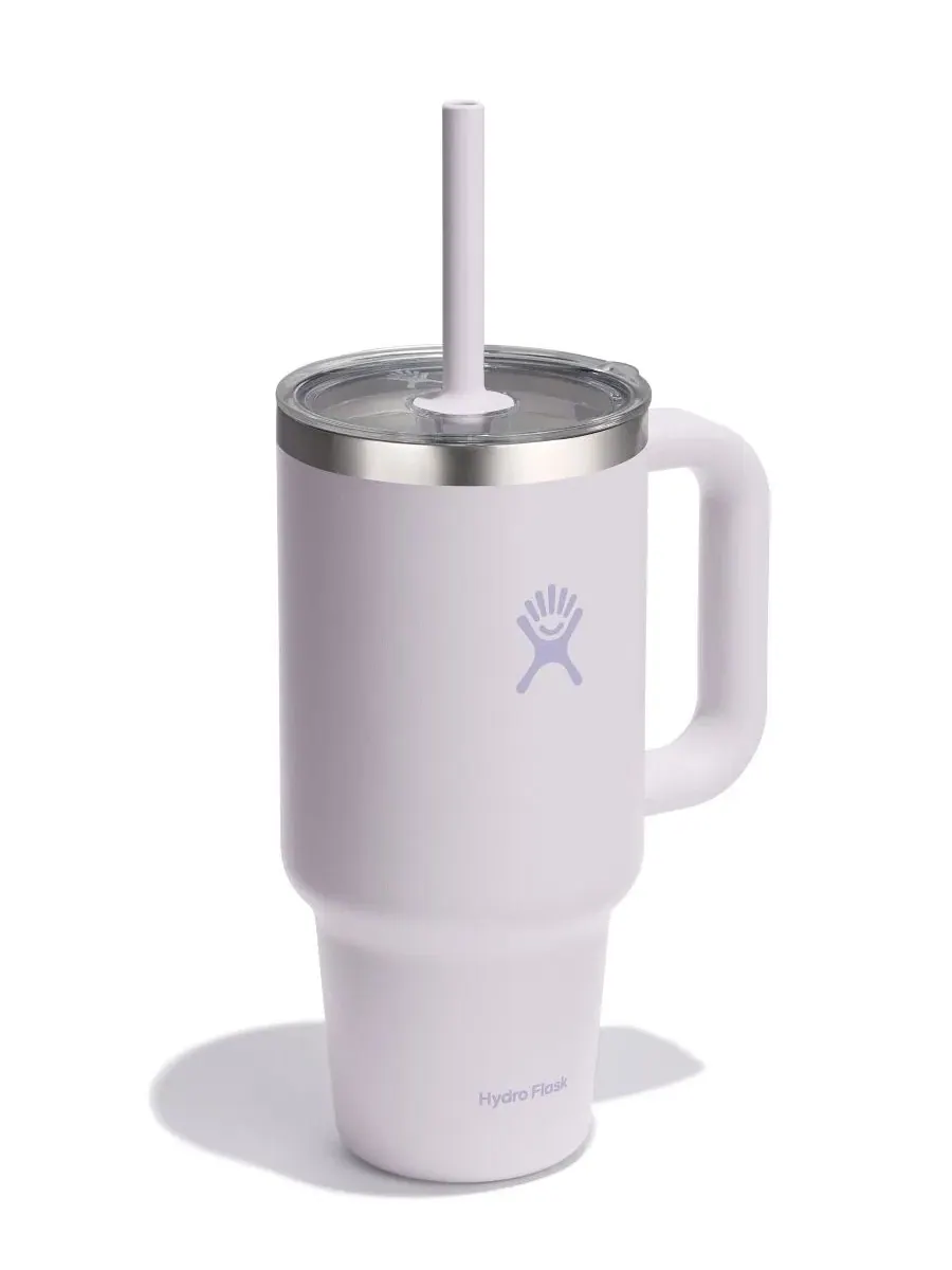 Термокружка Hydro Flask 0,95 л с трубочкой — изображение 2 из 3, розовый