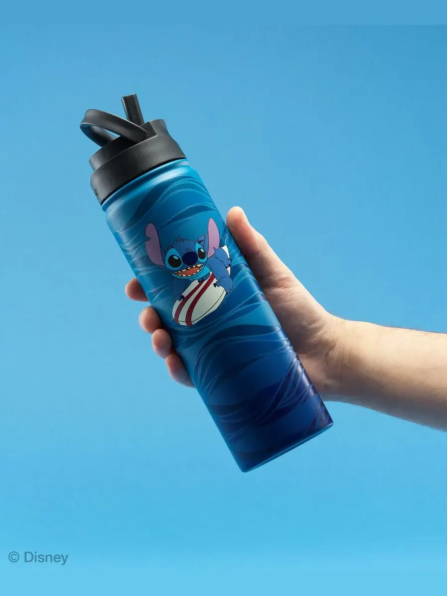 Термос Stitch Surf's Up объемом 0,6 л (около 550 мл) Joyjolt — изображение 2 из 7, синий