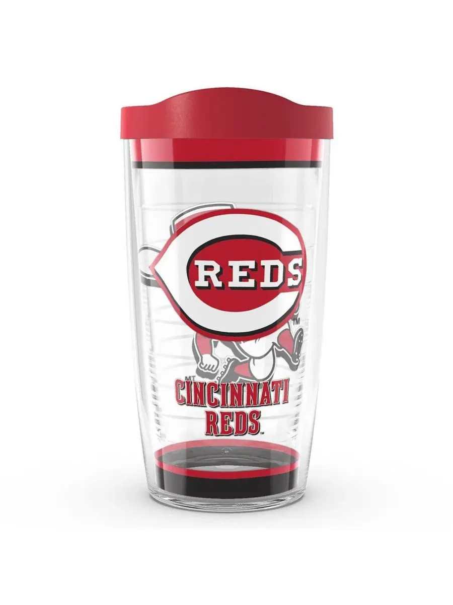 Термокружка Tervis Tumbler 16 унций с дизайном Cincinnati Reds, 0,47 л