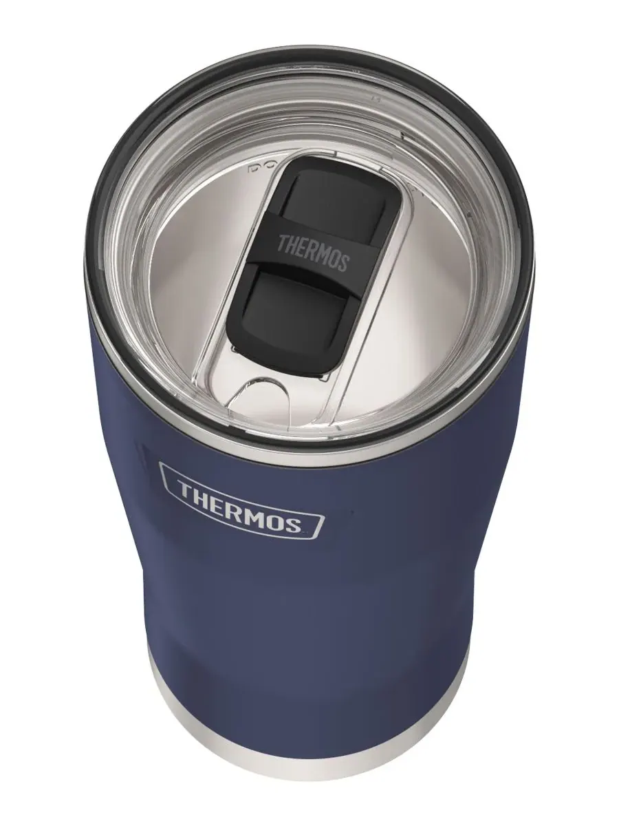 Кружка для холодных напитков Icon Series объемом 0,7 л с фиксатором Thermos — изображение 3 из 5, синий