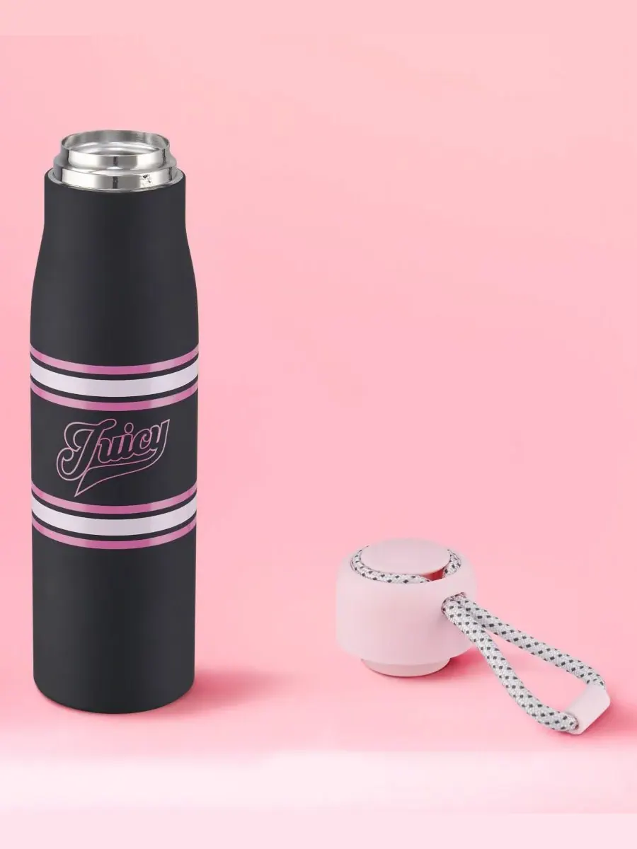 Бутылка для воды Luxe Loop объемом 0,5 л Juicy Couture — изображение 5 из 6, черный