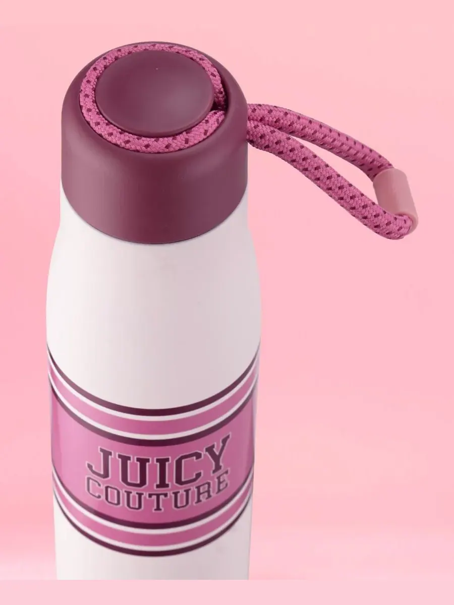 Бутылка для воды Luxe Loop объемом 0,5 л Juicy Couture — изображение 3 из 6, розовый