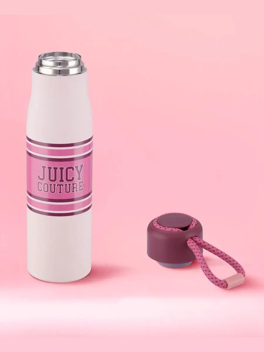 Бутылка для воды Luxe Loop объемом 0,5 л Juicy Couture — изображение 5 из 6, розовый
