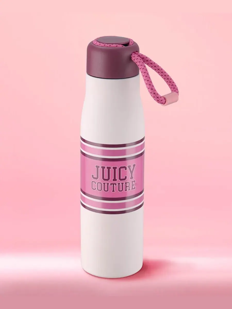 Бутылка для воды Luxe Loop объемом 0,5 л Juicy Couture — изображение 6 из 6, розовый