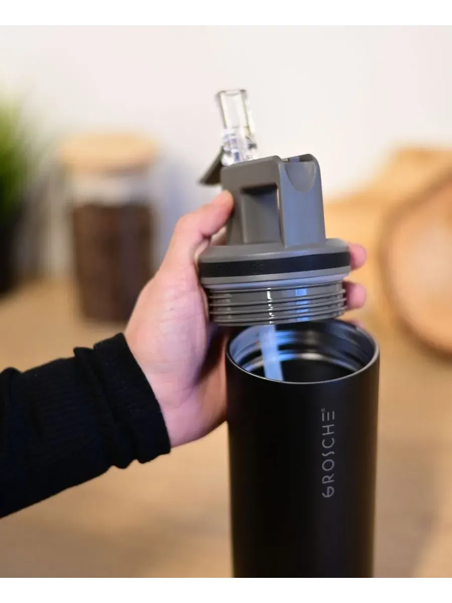 Термос Alpine Flip 'N Sip с трубочкой, 0,6 л, 2 шт Grosche — изображение 8 из 10, белый