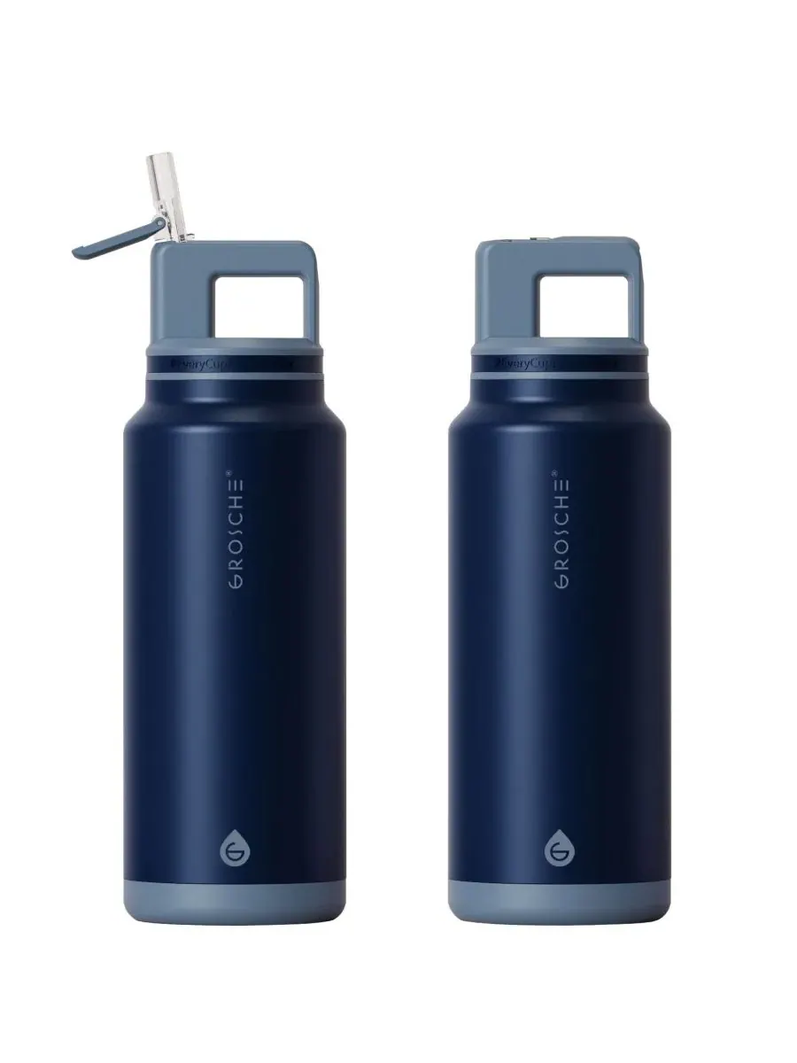 Термос Alpine Flip 'N Sip с трубочкой, 1 л (2 шт.) Grosche
