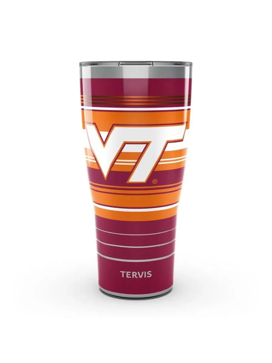Термокружка из нержавеющей стали 30 унций с принтом Virginia Tech Hokies Tervis Tumbler — мульти