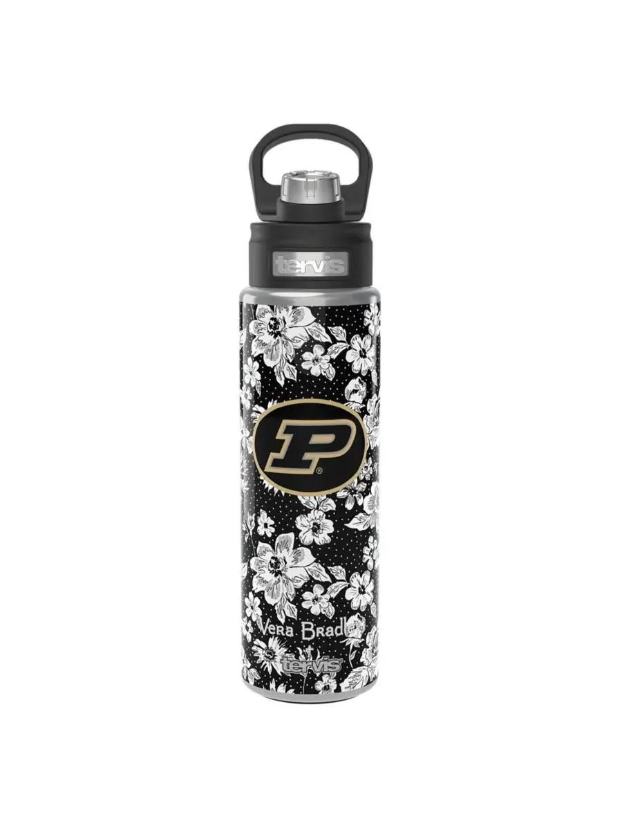 Бутылка Vera Bradley x Purdue Boilermakers объемом 680 г с широким горлышком и роскошной крышкой