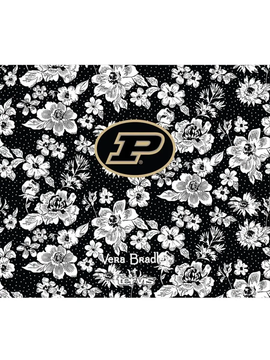 Бутылка Vera Bradley x Purdue Boilermakers объемом 680 г с широким горлышком и роскошной крышкой — изображение 2 из 2, мульти
