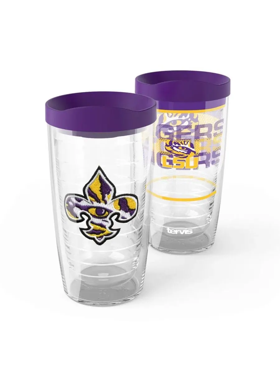 Набор из 2 термокружек Tervis LSU Tigers Competitor Emblem, 473 мл, с вышивкой, 2 шт