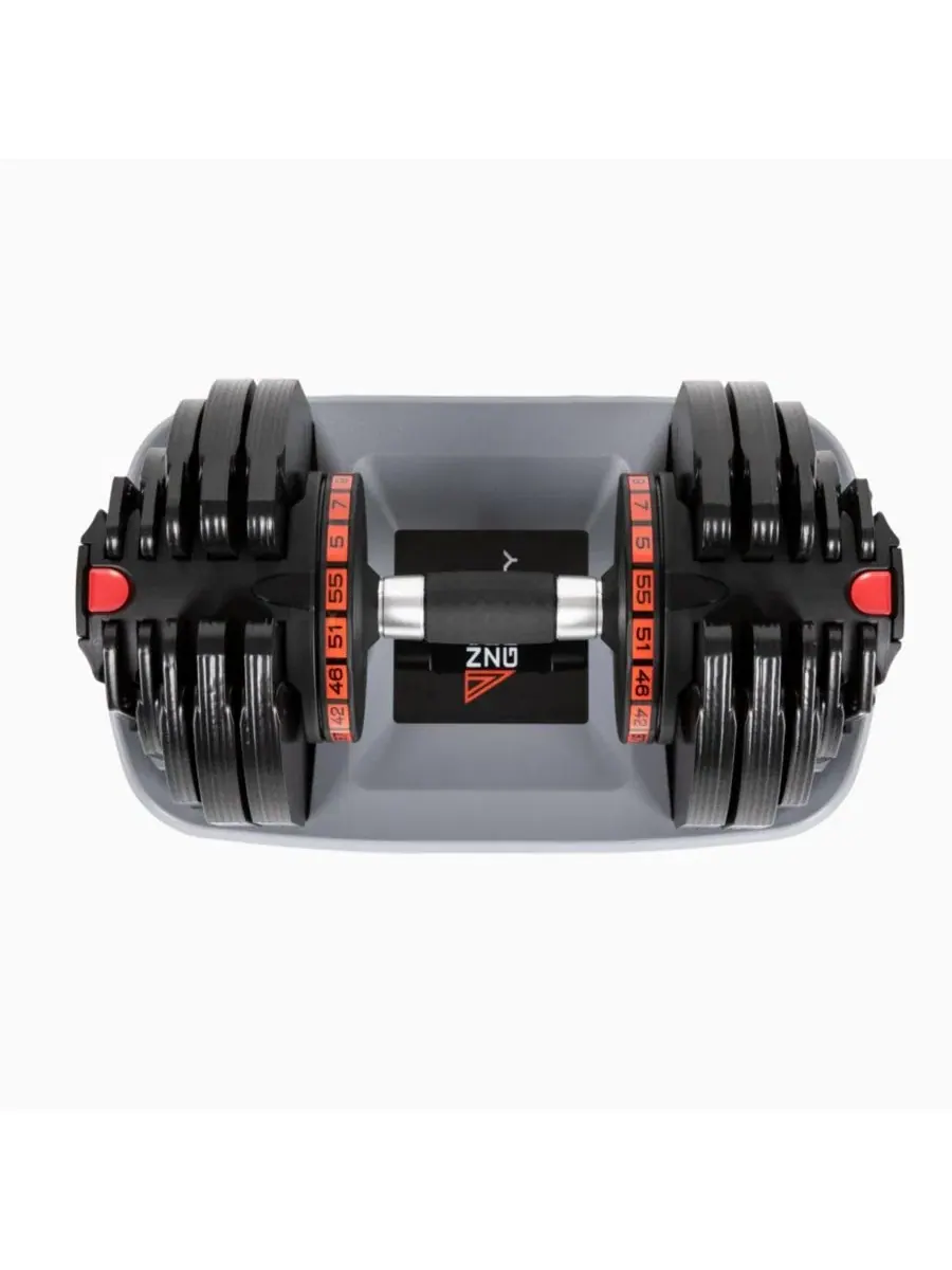 Регулируемые гантели PowerDyne (угольные, 25 кг (комплект из 2 шт.)) Nonzero Gravity — изображение 2 из 5, угольный