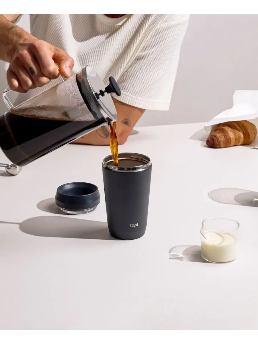 Термокружка дорожная Topl To Go Travel Tumbler 12oz — изображение 3 из 3, темно-серый