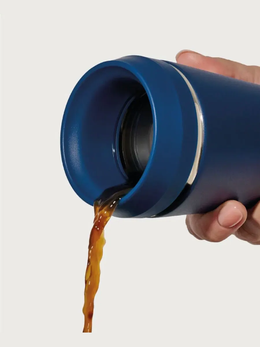 Термокружка дорожная 350 мл с крышкой 360°, Topl To Go Travel Tumbler, Topl Drinkware — изображение 3 из 3, темно-синий