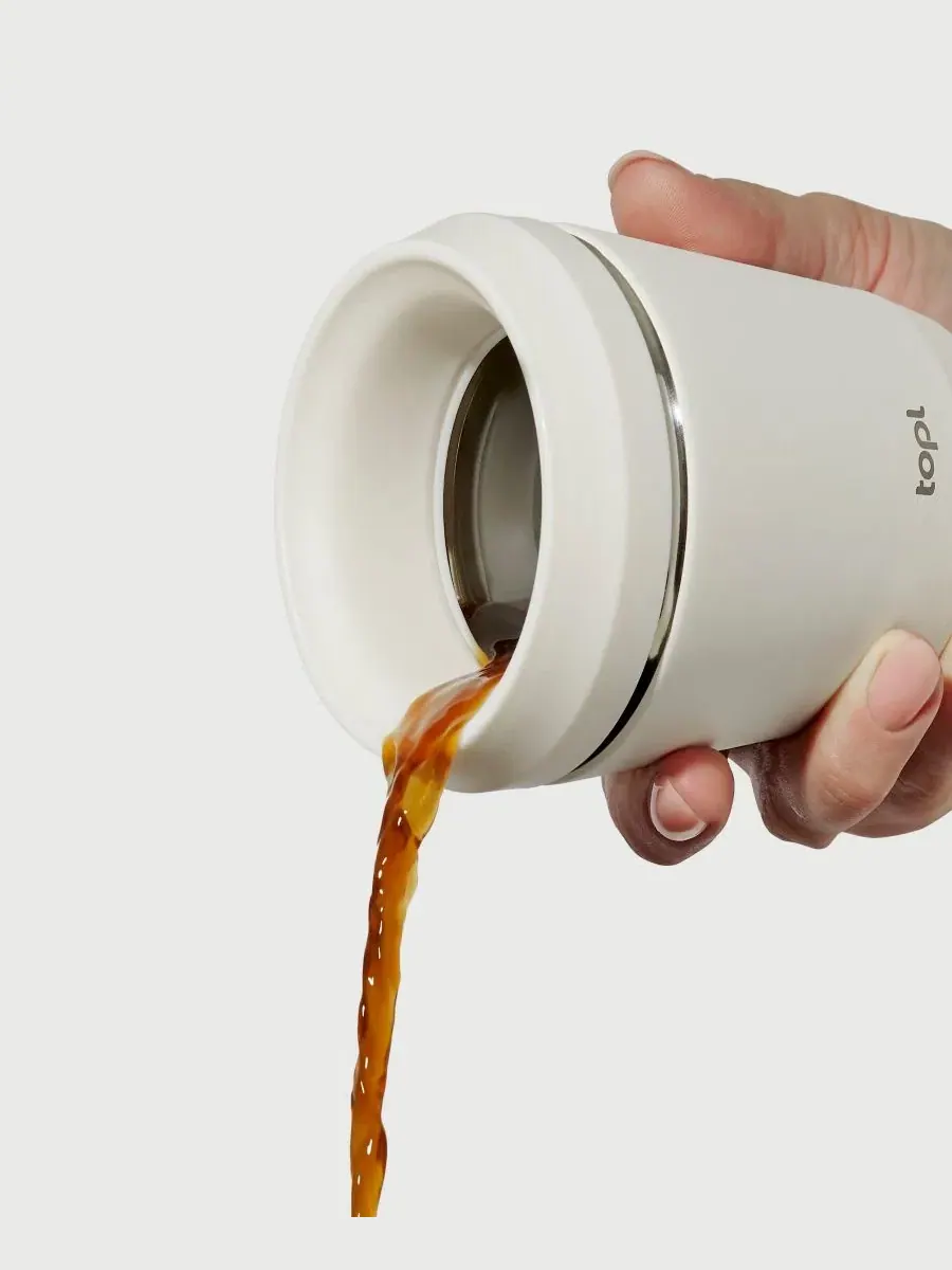 Термокружка дорожная 350 мл с крышкой Topl To Go Travel Tumbler — изображение 3 из 4, серебристый