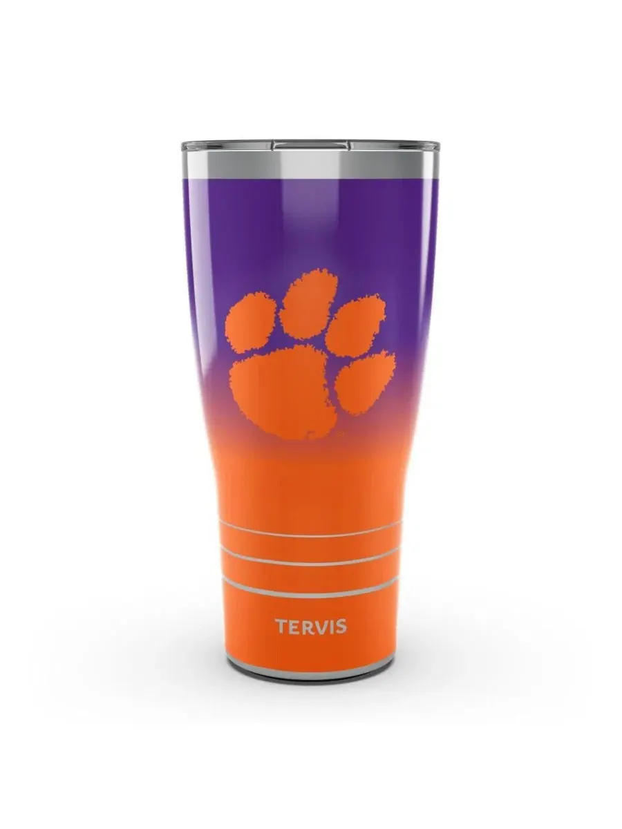Термокружка из нержавеющей стали 30 унций с принтом Clemson Tigers Tervis — мульти