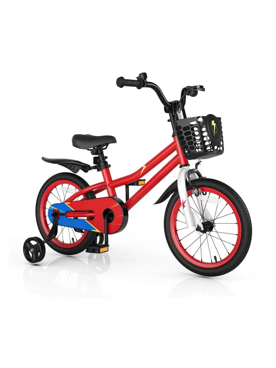 Детский велосипед 16 дюймов со съемными страховочными колесами HONGGE